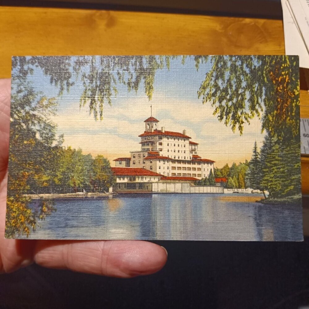 Pikes Peak Region Colorado Vista Broadmoor Hotel Vintage Postcard
